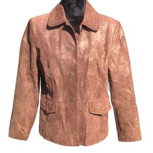 Bernardo Genuine Leather Brown Jacket size Medium